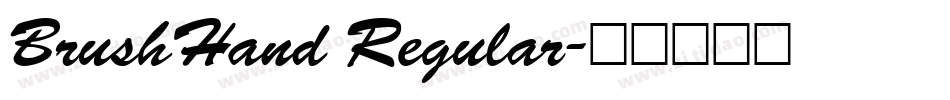 BrushHand Regular字体转换